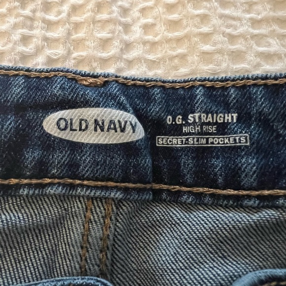NWOT Old Navy OG Straight High Rise Jeans - Picture 2 of 3